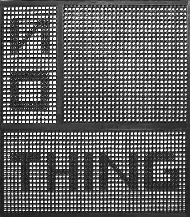 Gallery image: Nothing | 2009 | wood, black ink 200 x 200 cm