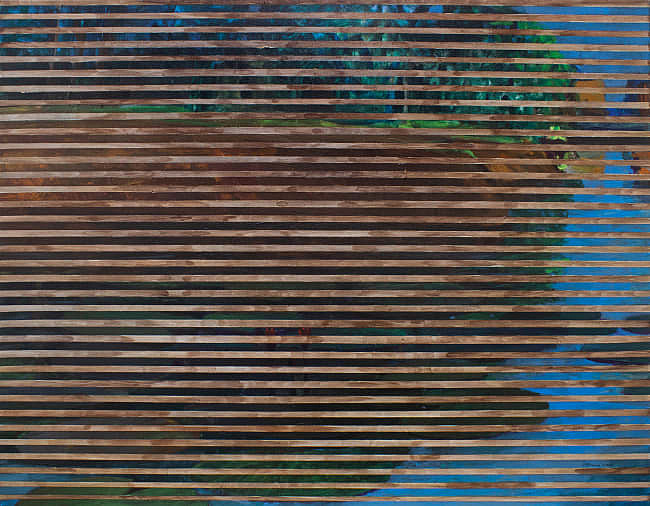 Gallery image: Blinds: Waterbody | 2021 | Acrylic on Canvas | 70 x 90 cm