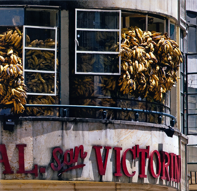 Gallery image: Delirio Atopico (Atopic Delirium) | 2009 | 14000 kg of plantains - Plaza comercial San Victorino and Edificio Monserratte – Bogotá – Colômbia | Variable