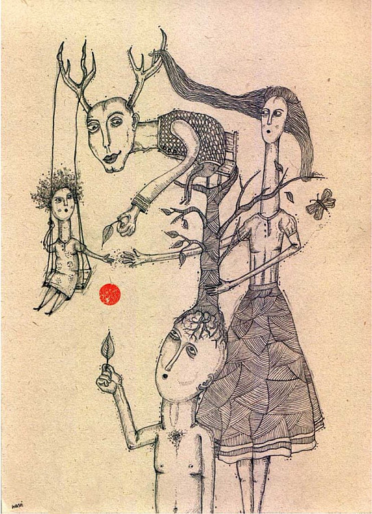Ehsan Nasri: Circle of Red Illustration