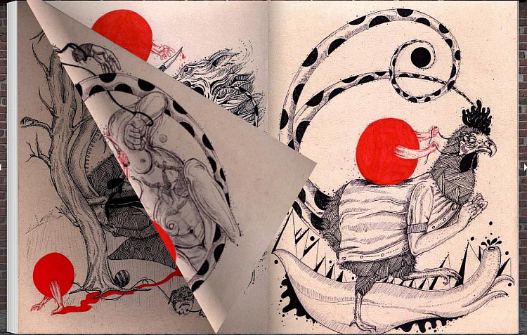 Ehsan Nasri: Circle of Red Illustration