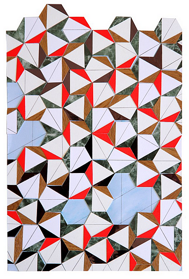Gallery image: Kaleidoscope II | 2009 | paper, ink, pencil, vinyl | 15 x 21 cm
