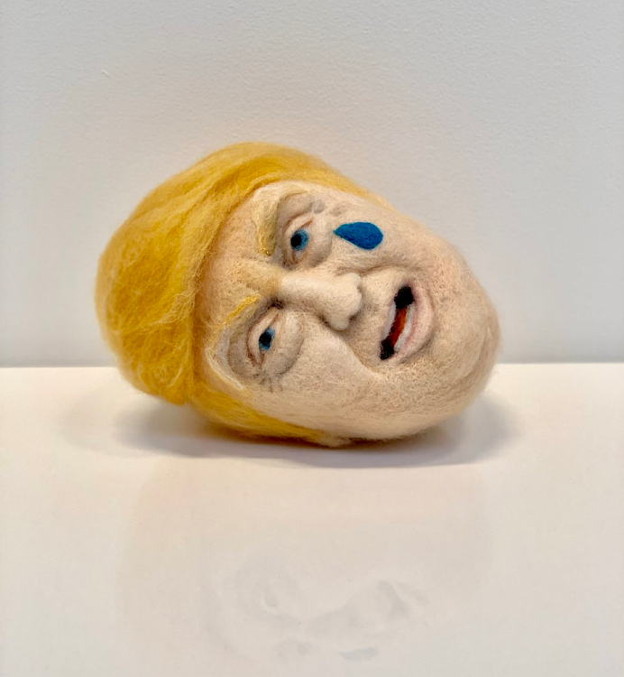Gallery image: Trump (Made in Iran) | 2019 | wool left | 23 x 13 x 13 cm