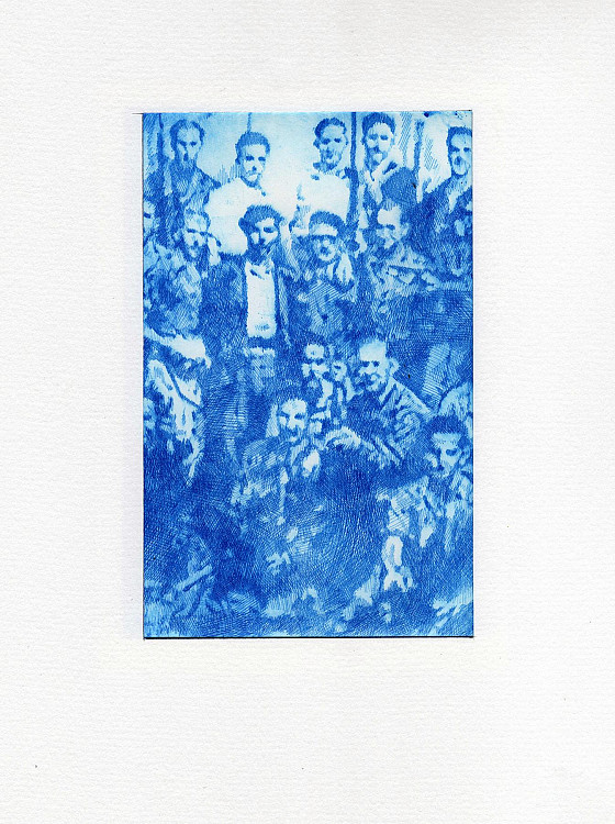 Gallery image: Genealogy / serie | 2017 | Drypoint on plexiglas, 1 colour | 29, 7 x 21 cm | Unique print 21 works