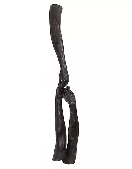Gallery image: I wont let you go | 2016 | bronze with black wax | 125 x 20 x 15 cm