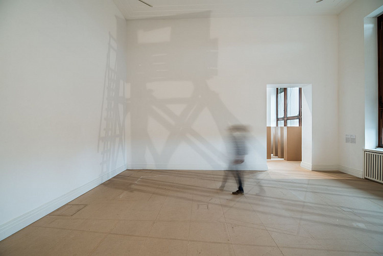 Gallery image:  All Along the Watchtower | 2012 / 2019 | Site-specific intervention with paint | dimensions variable | Photo by: TiKL 2019
